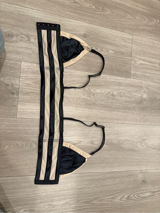 Beach Bunny Other - Love Haus by Beach Bunny Black and Beige Striped Bralette. XS. Like New.